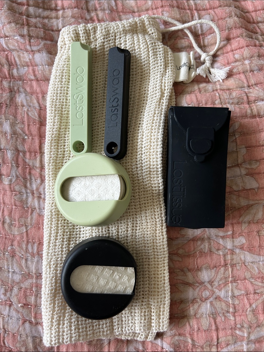 LastSwab & LastTissue Set in Sage Green and Black